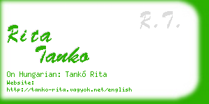 rita tanko business card